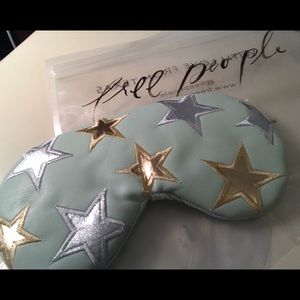NEW Free People leather eye mask and gel insert